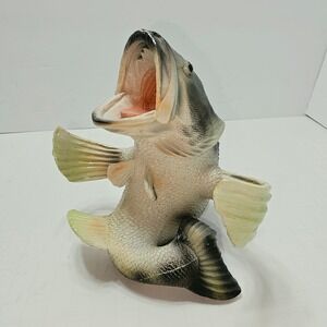 Rivers Edge Large Mouth Bass Fish Figurine Resin Statue Decor Shot Glass Holder